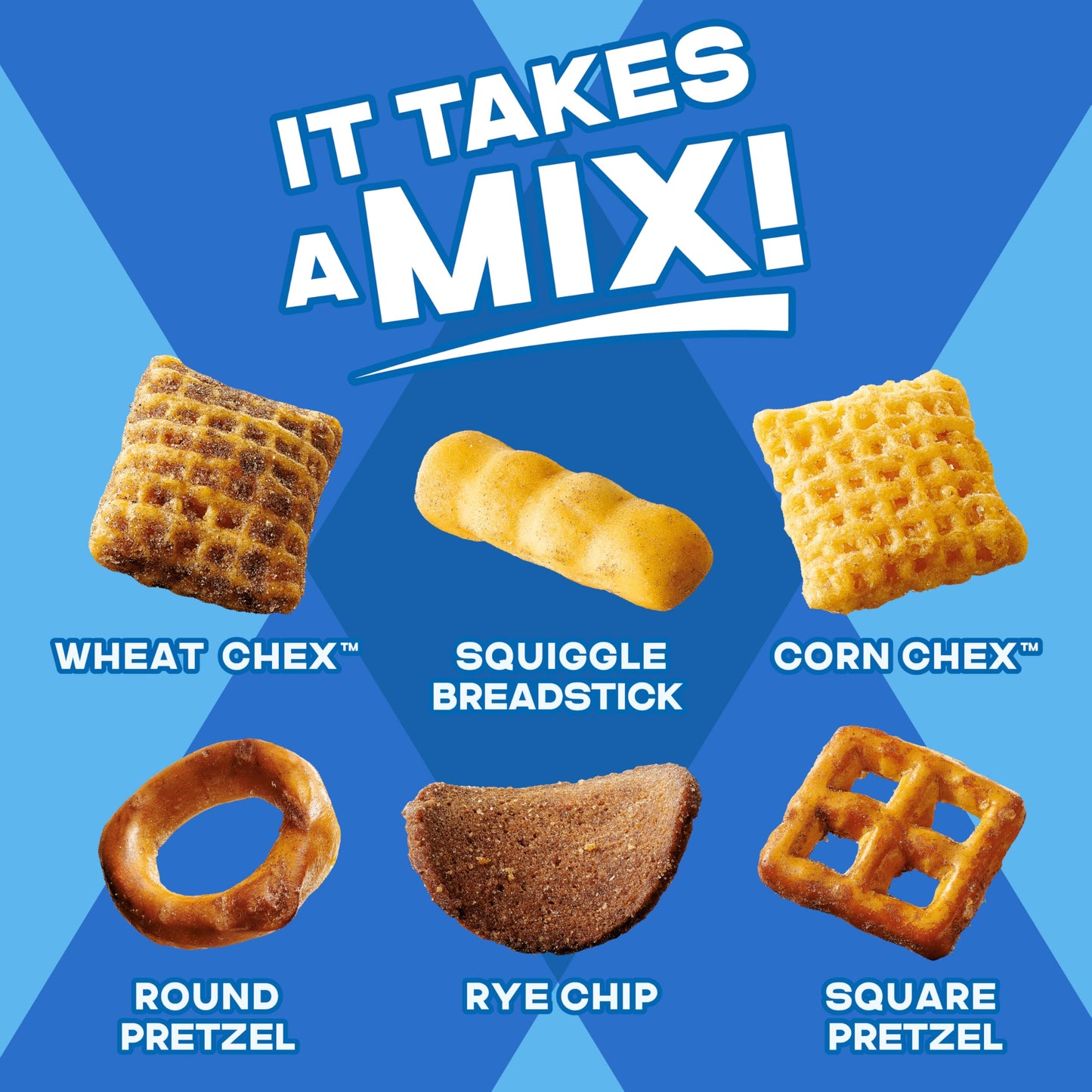 Chex Mix Traditional Original Recipe Snack Mix, Snacks, Tailgate Size, 31 oz
