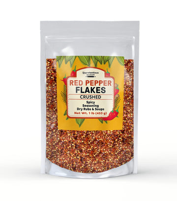 Unpretentious Red Pepper Flakes, 1 lb, Spicy, Seasonings & Rubs