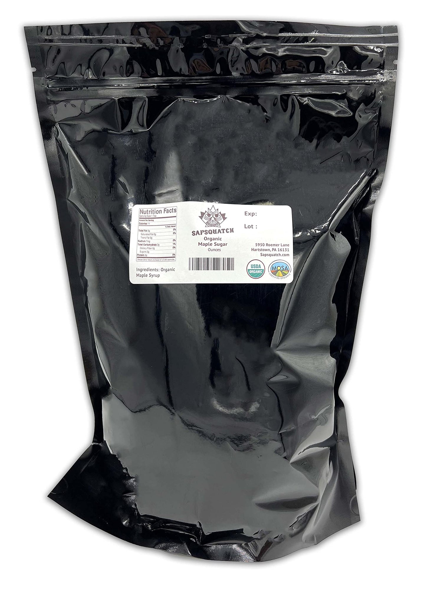 Sapsquatch Organic Maple Sugar - 4 Pounds (64 Ounce, Pack of 1)