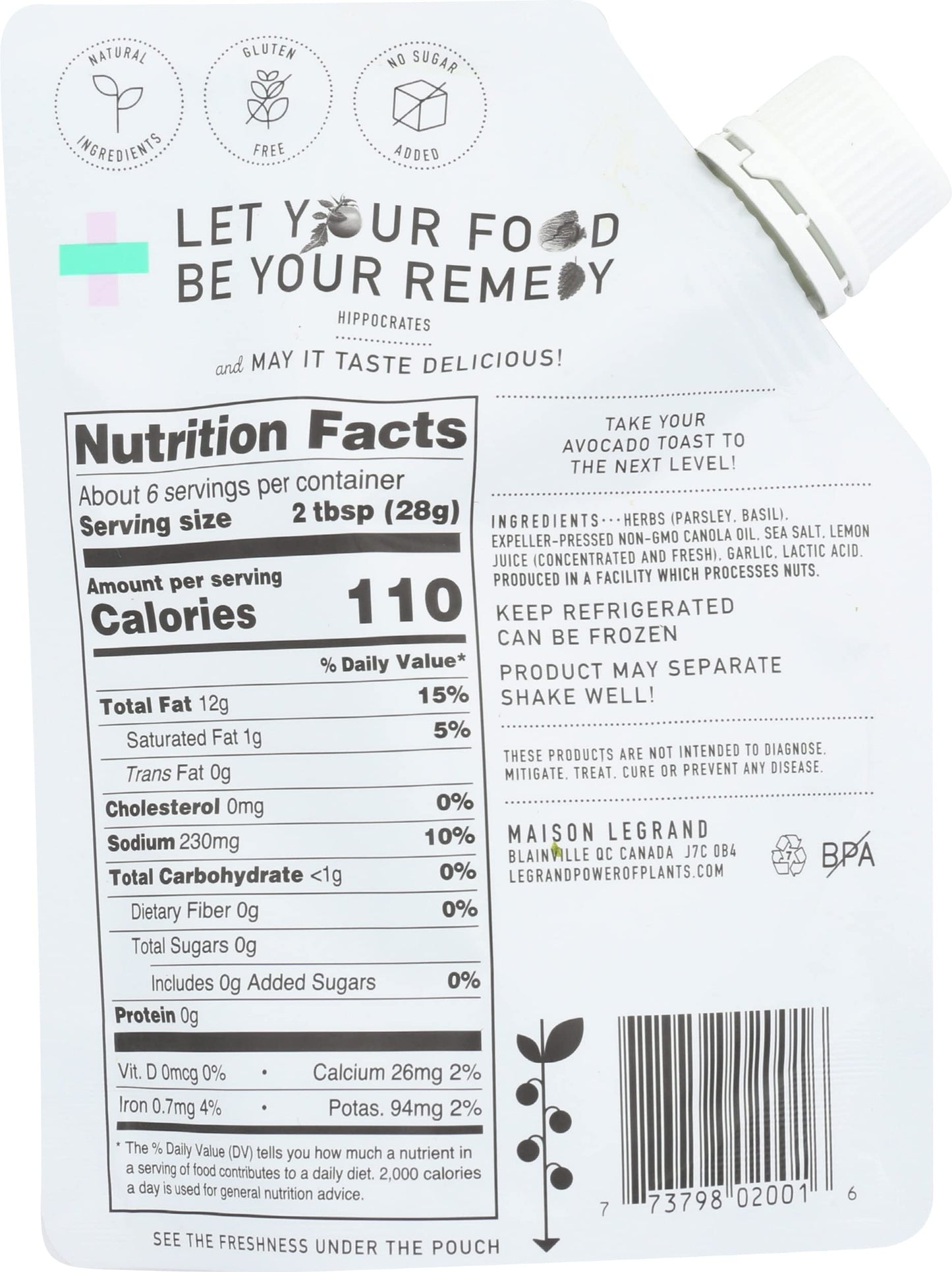 Legrand Pesto Garden, 5.5 fl oz