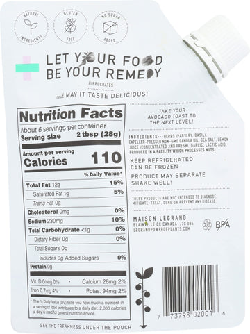 Legrand Pesto Garden, 5.5 fl oz