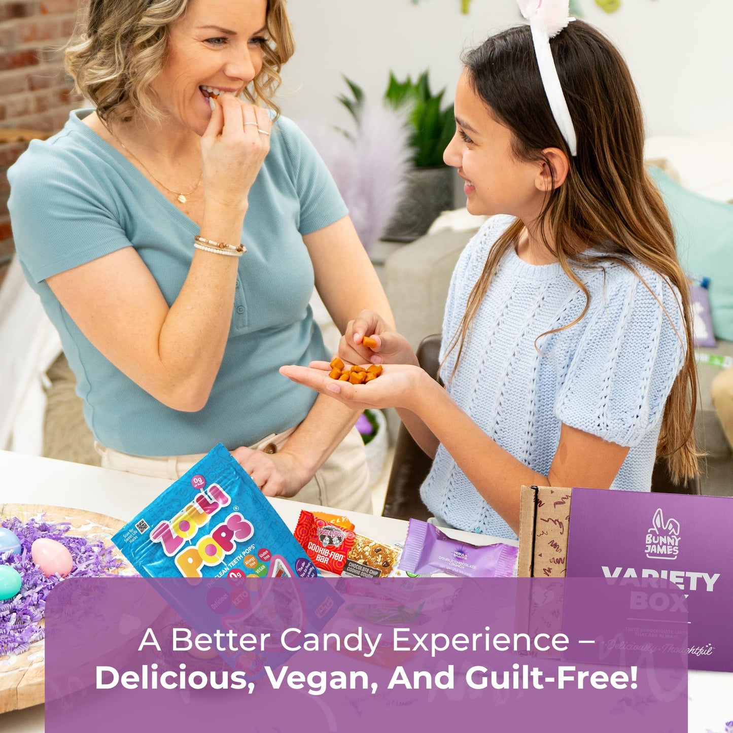 BUNNY · JAMES · Vegan Candy Gift Box - 10 Piece Set, Multicolor - Sour and Sweet Mix, Ideal for Gifts and Care Packages