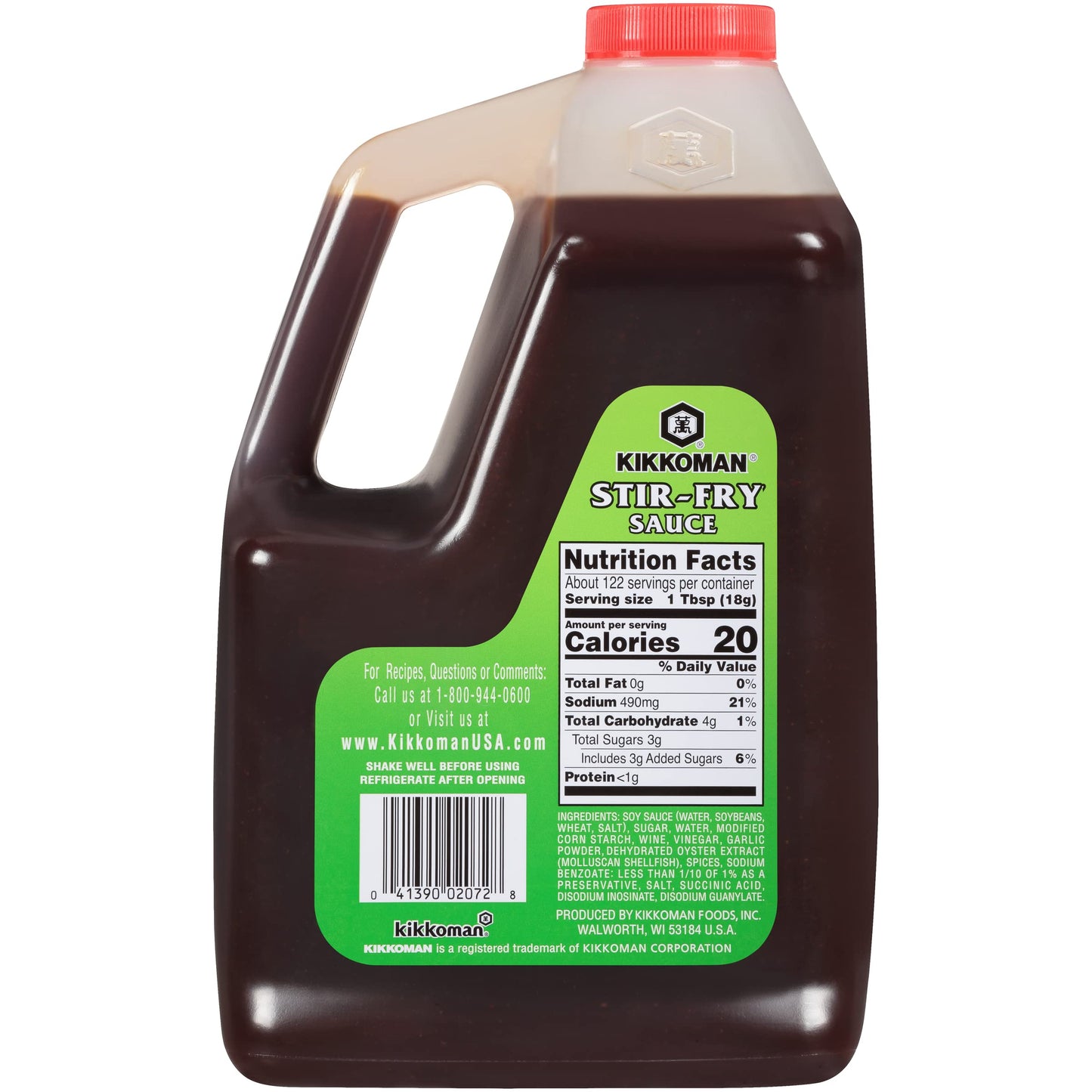Kikkoman Preservative Free Stir Fry Sauce - Classic Flavor - 4.8 lbs - Sealed Plastic Bottle - Model 2072