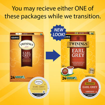 Twinings Earl Grey Black Tea K-Cup Pods For Keurig, 24 Count (Pack Of 2), Flavoured With Citrus And Bergamot, Caffeinated, Enjoy