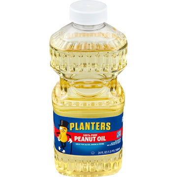 PLANTERS Peanut Oil for Cooking - Ideal Peanut Oil for Deep Frying and Cooking, 24 oz
