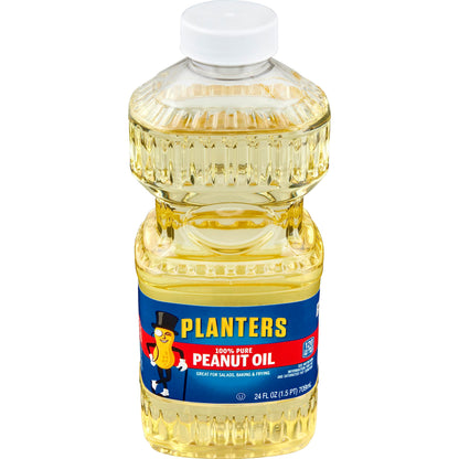 PLANTERS Peanut Oil for Cooking - Ideal Peanut Oil for Deep Frying and Cooking, 24 oz