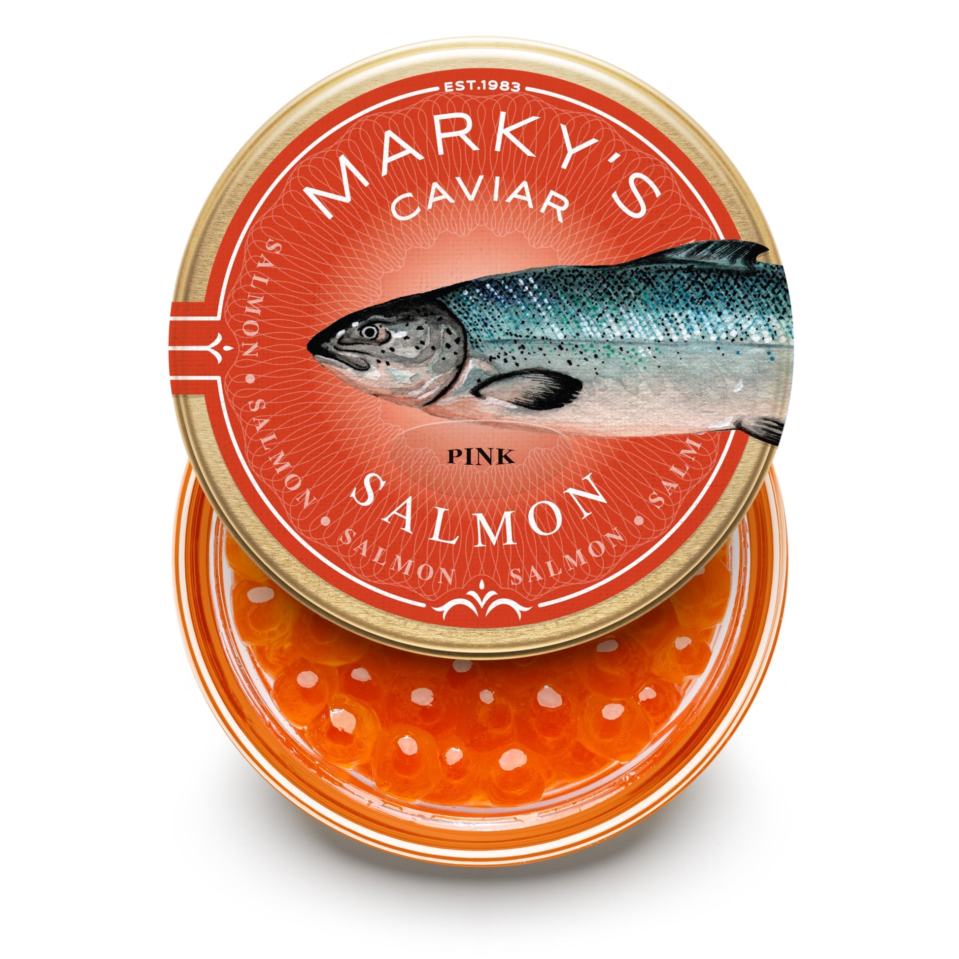 MARKY'S American Pink Salmon Roe Caviar Wild Caught - 4 oz / 114 g