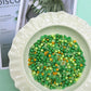 St Patrick'S Day Sprinkles, Green Sprinkles Mix, Shamrock Sprinkles For Cake Decorating, Edible Sprinkles For Baking, Ice Cream,