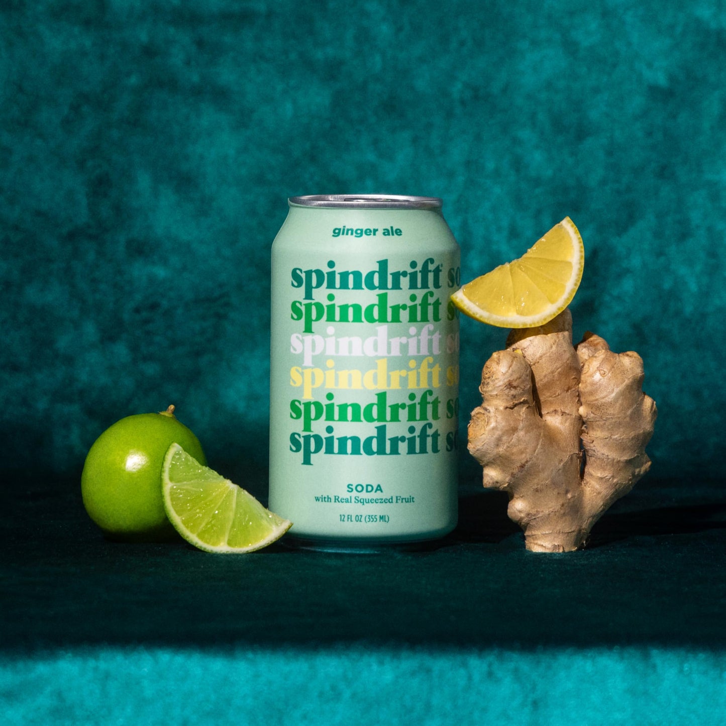 Spindrift Soda Ginger Ale, Made with Real Squeezed Fruit, 12 Fl Oz (Pack of 12)