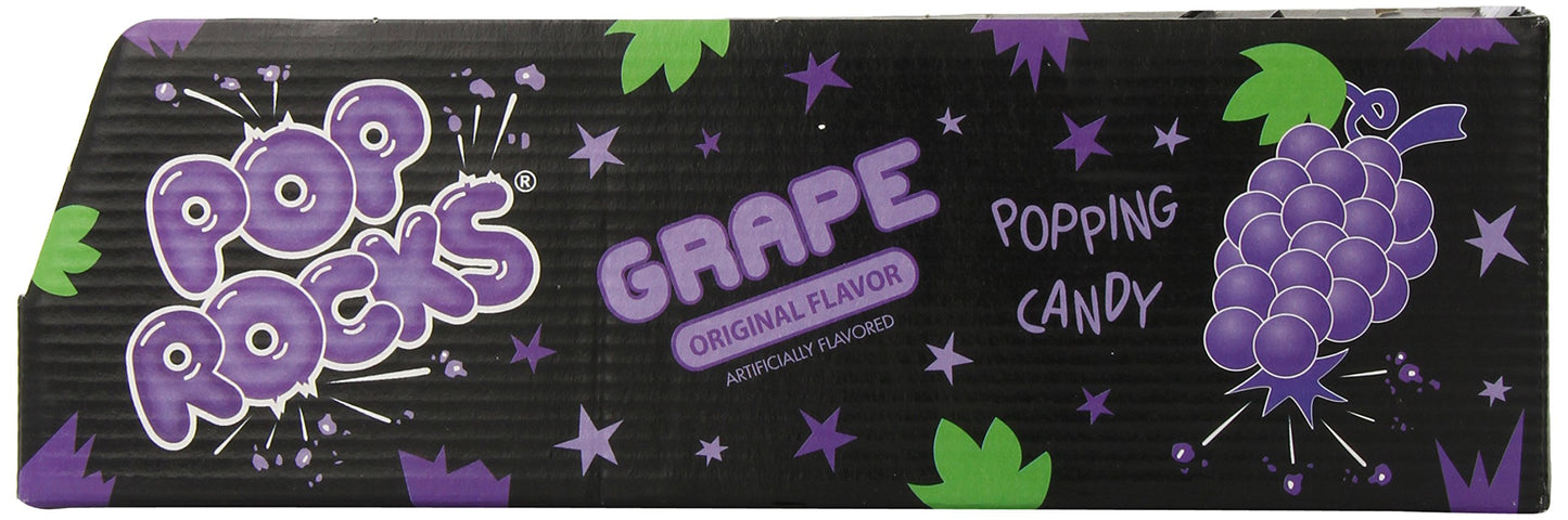 Pop Rocks Popping Candy, Grape, 0.33 Oz, 24 Count