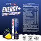 LIFEAID FITAID ENERGY Drink, Blackberry Pineapple, 200mg Caffeine, 12 Fl Oz, Pack of 12, Keto, Paleo, Vegan, Gluten-Free