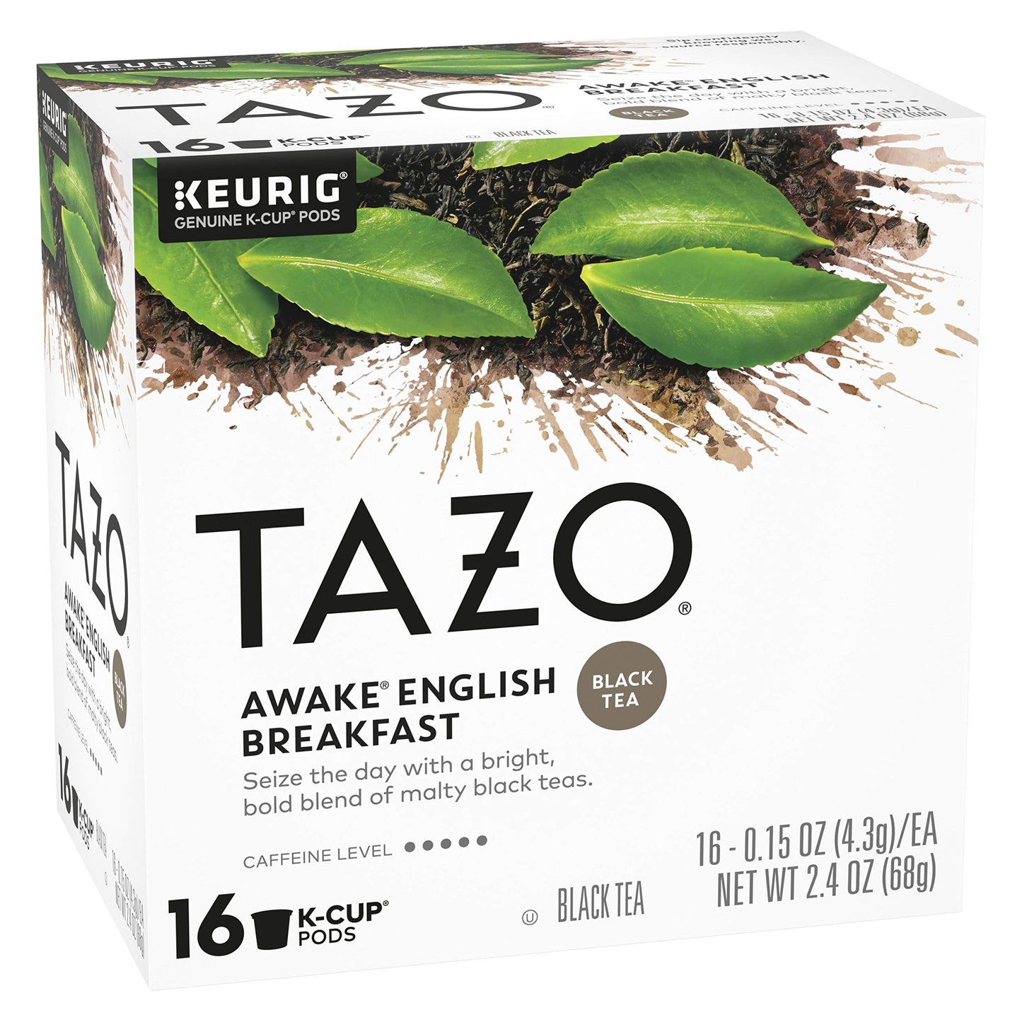 TAZO Awake English Breakfast Black Tea Pods, High Caffeine, 16 Count, Model 10794522001559