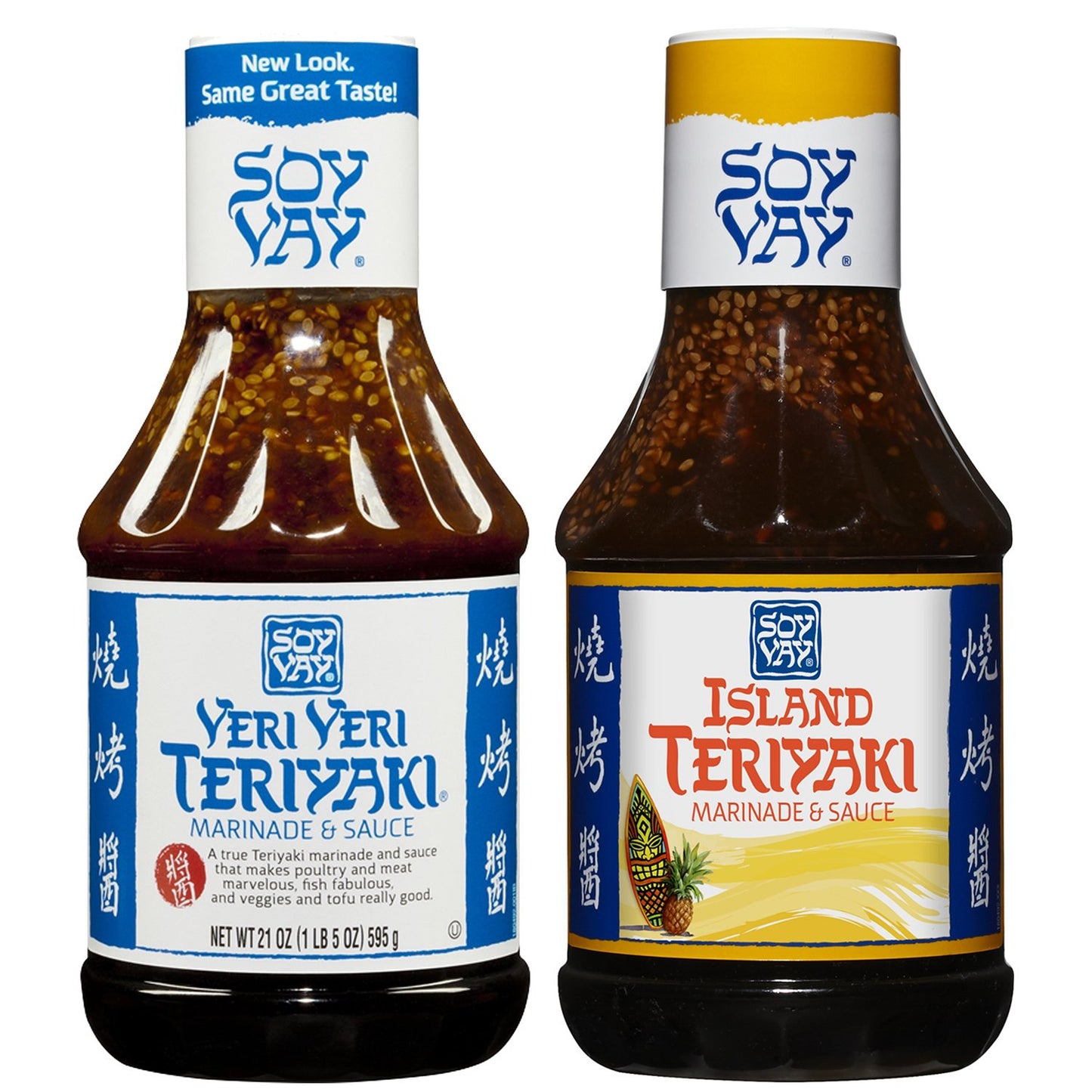 Soy Vay Party Pack - Veri Veri Teriyaki 21oz & Island Teriyaki 20oz Combo Pack