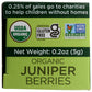 Spicely Organic Juniper Berries Whole 0.20 Ounce Ecobox Certified Gluten Free