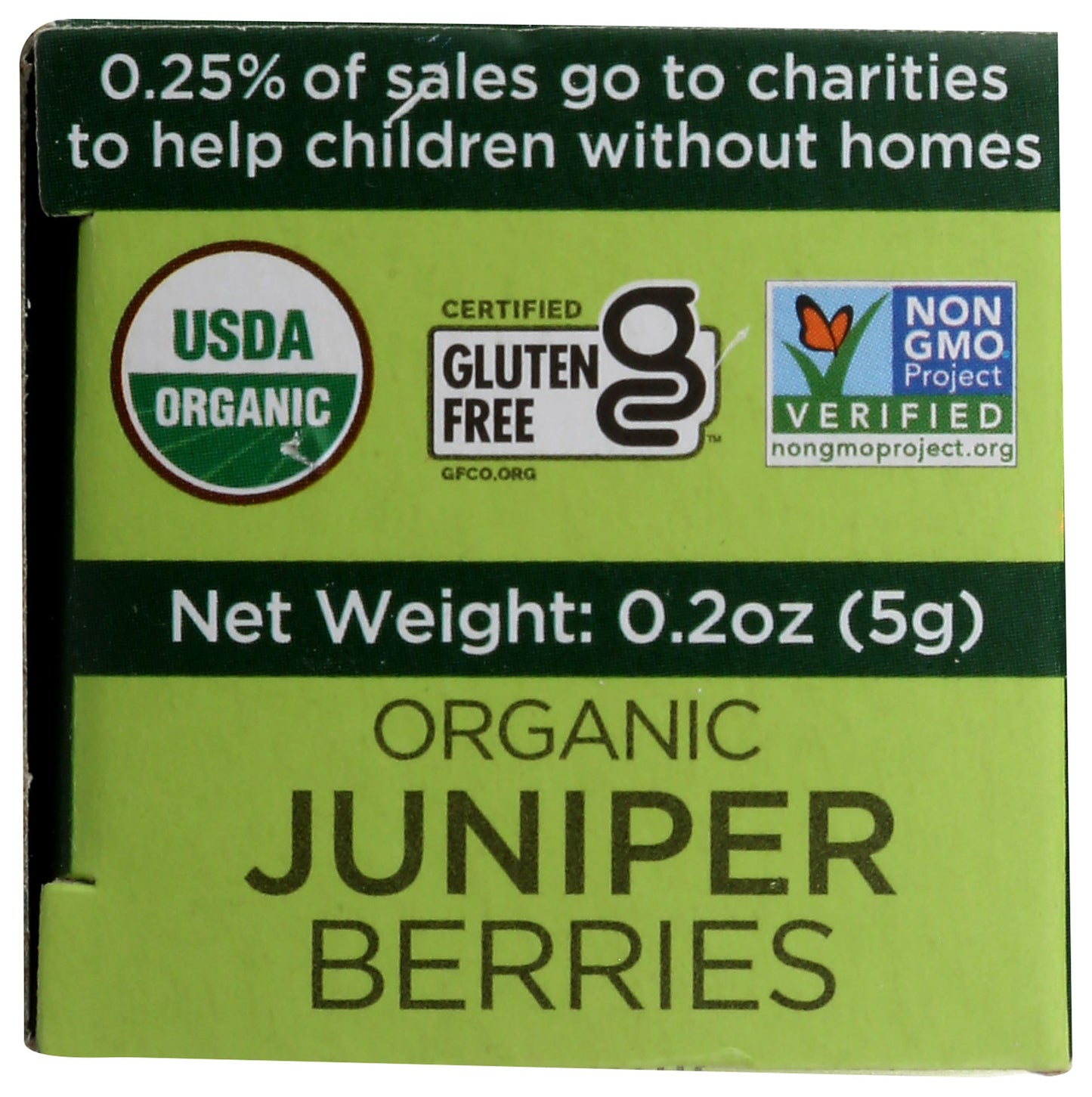 Spicely Organic Juniper Berries Whole 0.20 Ounce Ecobox Certified Gluten Free