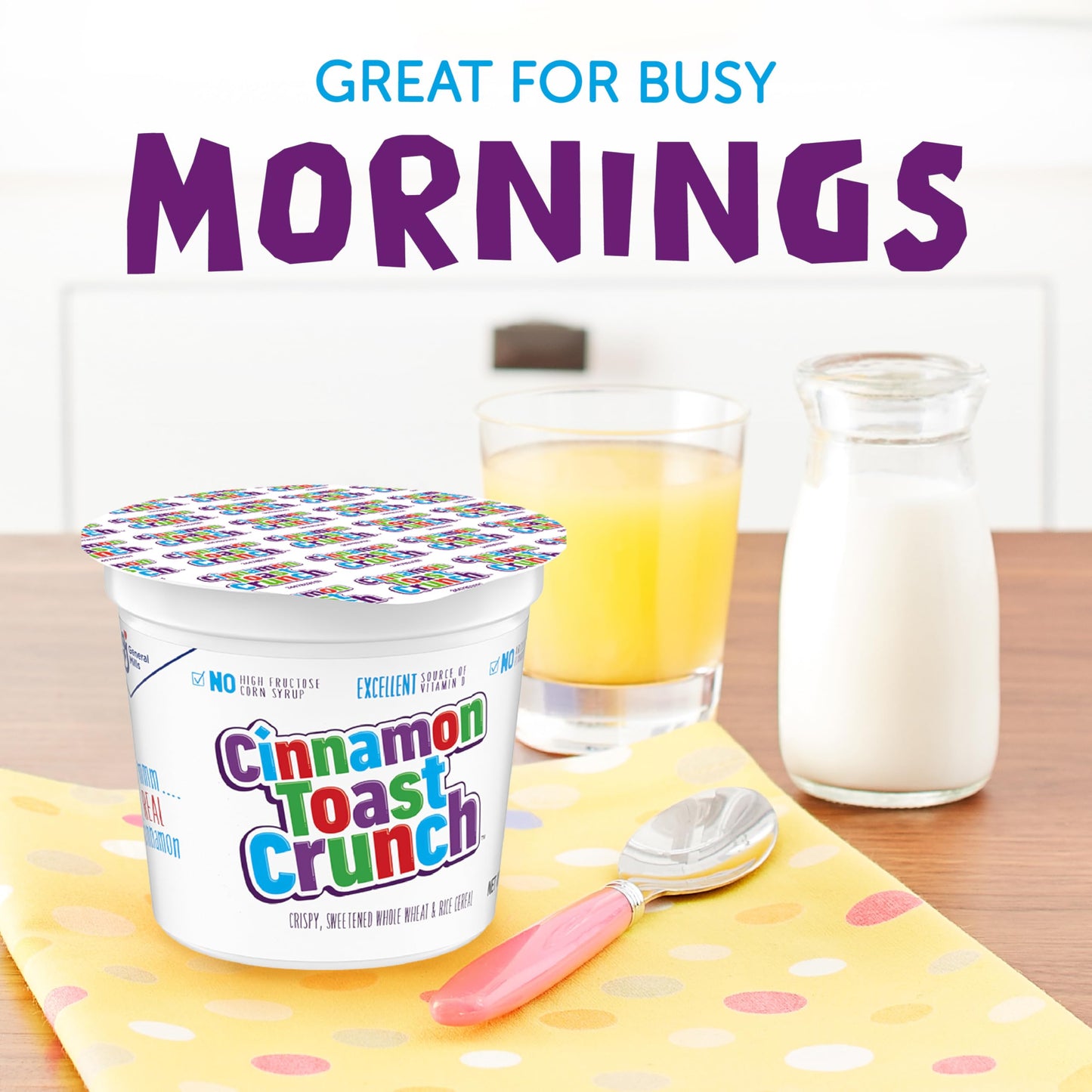 Cinnamon Toast Crunch, Cereal Cups, 2 Oz