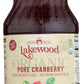 Lakewood Organic Cranberry Juice, 32 Fl Oz