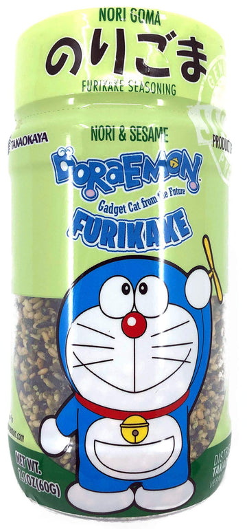 Doraemon Furikake Rice Seasoning Nori Goma (Seaweed Sesame), 2.1 Ounce (Pack of 1)