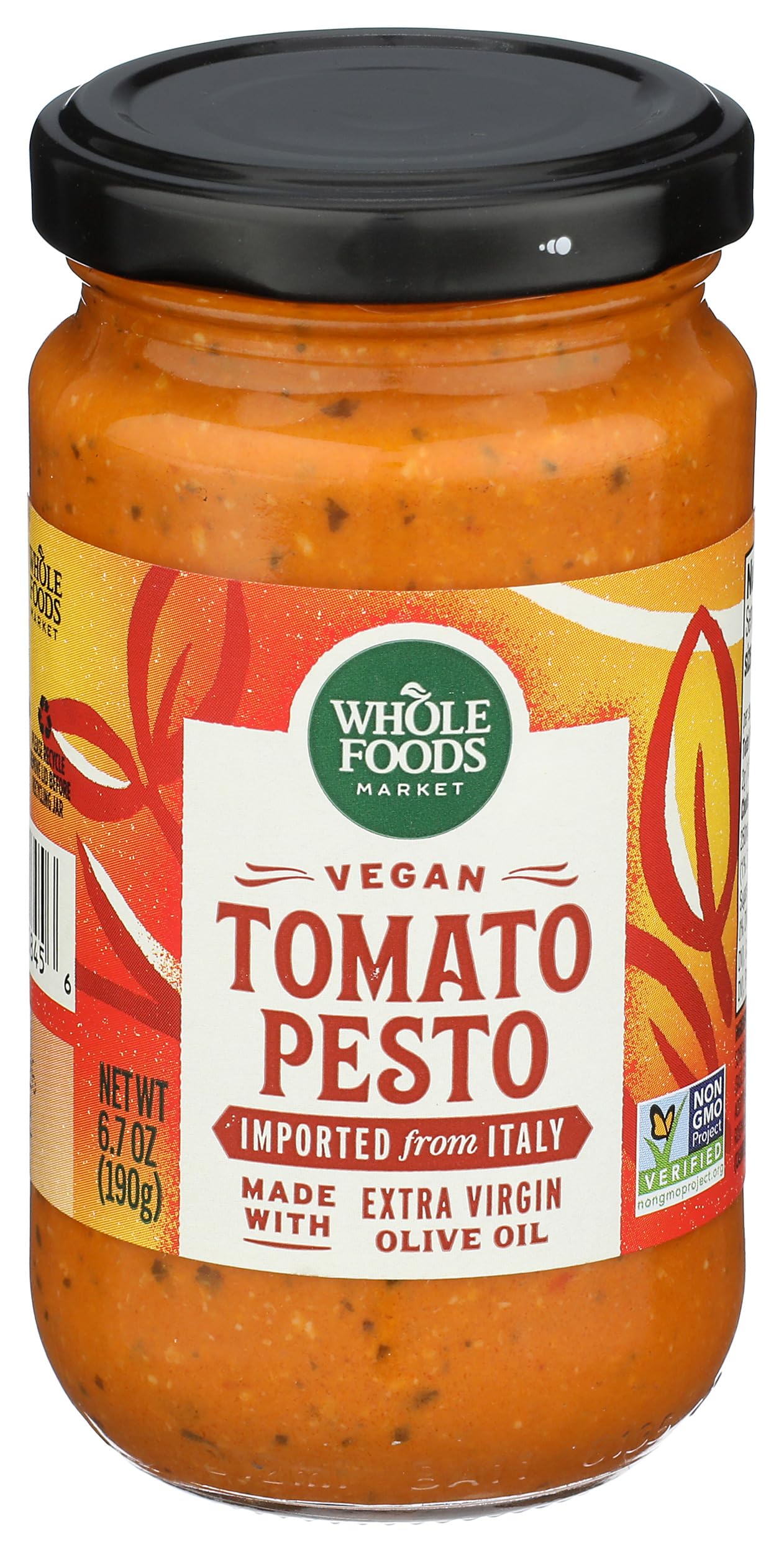 Whole Foods Market, Vegan Tomato Pesto, 6.7 Ounce