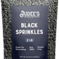 Judees Gluten Free Black Sprinkles - 2 lb - Gluten-Free, Nut-Free, Perfect for Cakes and Ice Cream Toppings