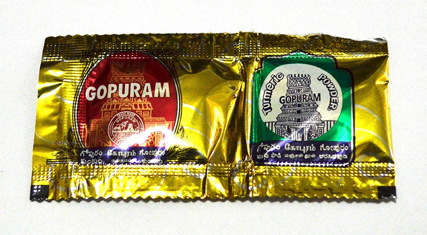 ?? Gopuram Turmeric And Kumkum Combo - 50 Packets