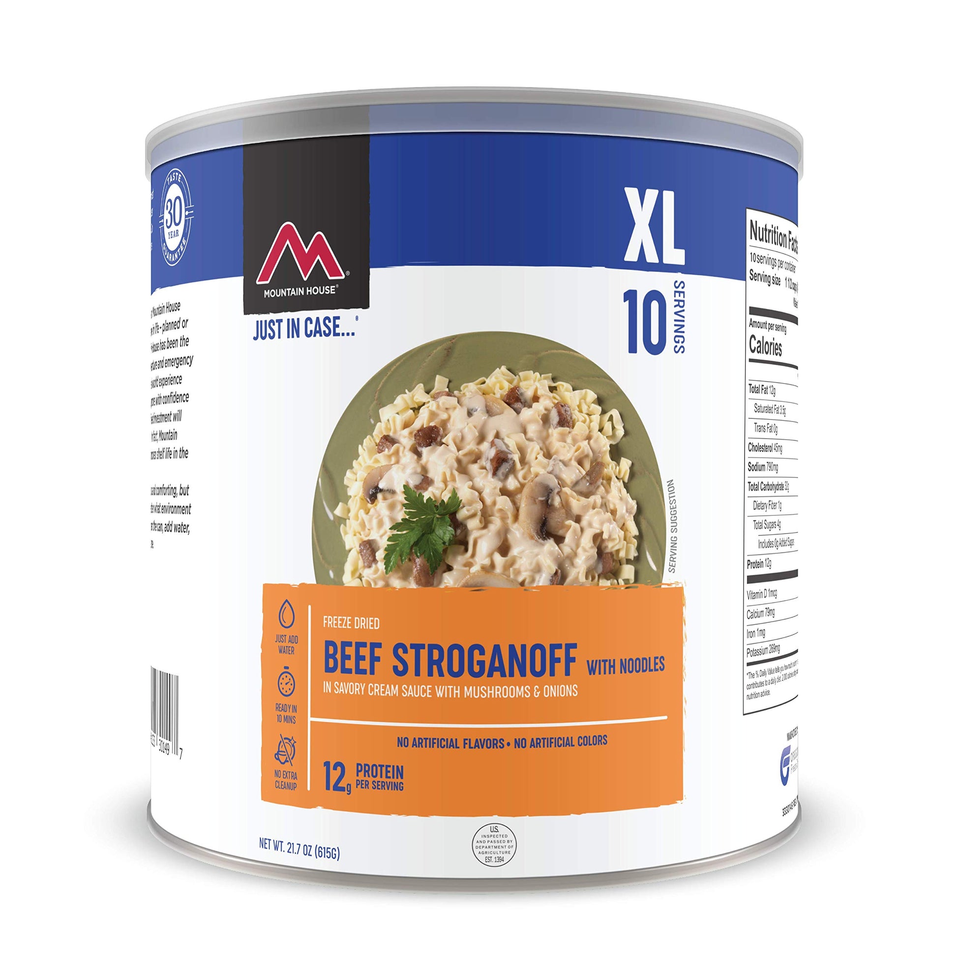 Mountain House Beef Stroganoff With Noodles | Freeze Dried Survival & Emergency Food | #10 Can