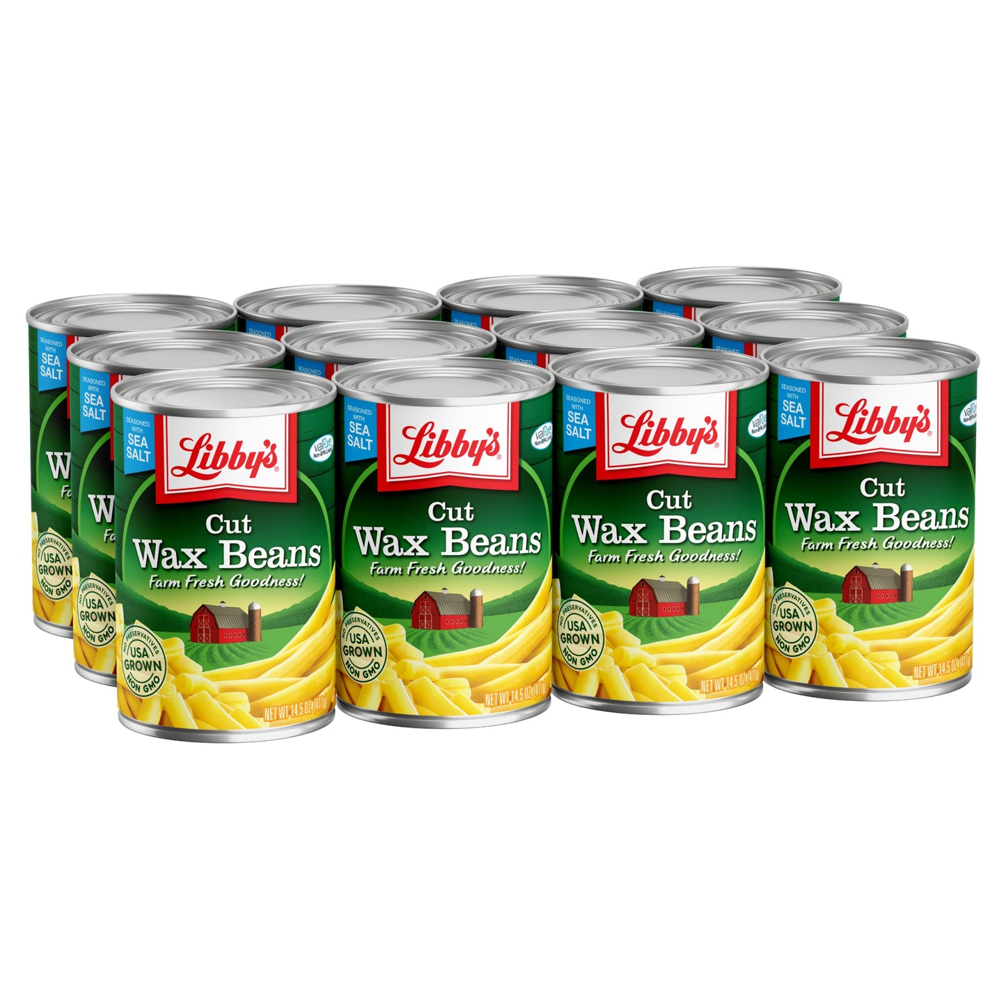 Libby'S Cut Wax Beans | Delicious, Mild & Subtly Sweet | Crisp-Tender Bite | Pale Yellow Beans | Grown & Made In Usa | 14.5 Oz (