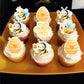 60 Pcs Edible Bumble Bee Cupcake Toppers Waper Paper Honey Bee Cupcake Picks Edible Oh Babee Cupcake Decorations For Bee Theme B