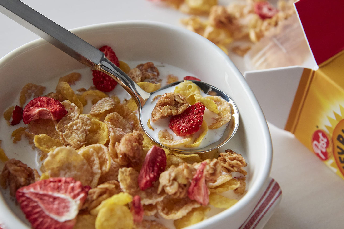 Honey Bunches Of Oats Strawberry, Heart Healthy, Low Fat, Made With Whole Grain Cereal, 11 Ounce