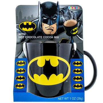 Galerie Dc Comics Batman Jumbo Mug Gift Set With Hot Chocolate Mix, Christmas Coffee Cup And Cocoa Powder, 1 Ounce
