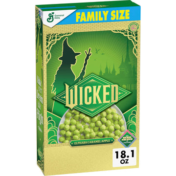 Wicked Cereal  Elphaba Caramel Apple Flavored  Family Size  18.1 oz