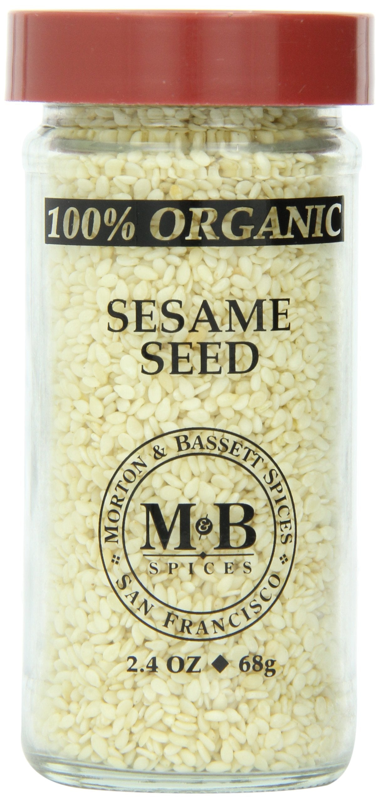 Morton & Basset Spices, Organic Sesame Seed, 2.4 Ounce (Pack of 3)