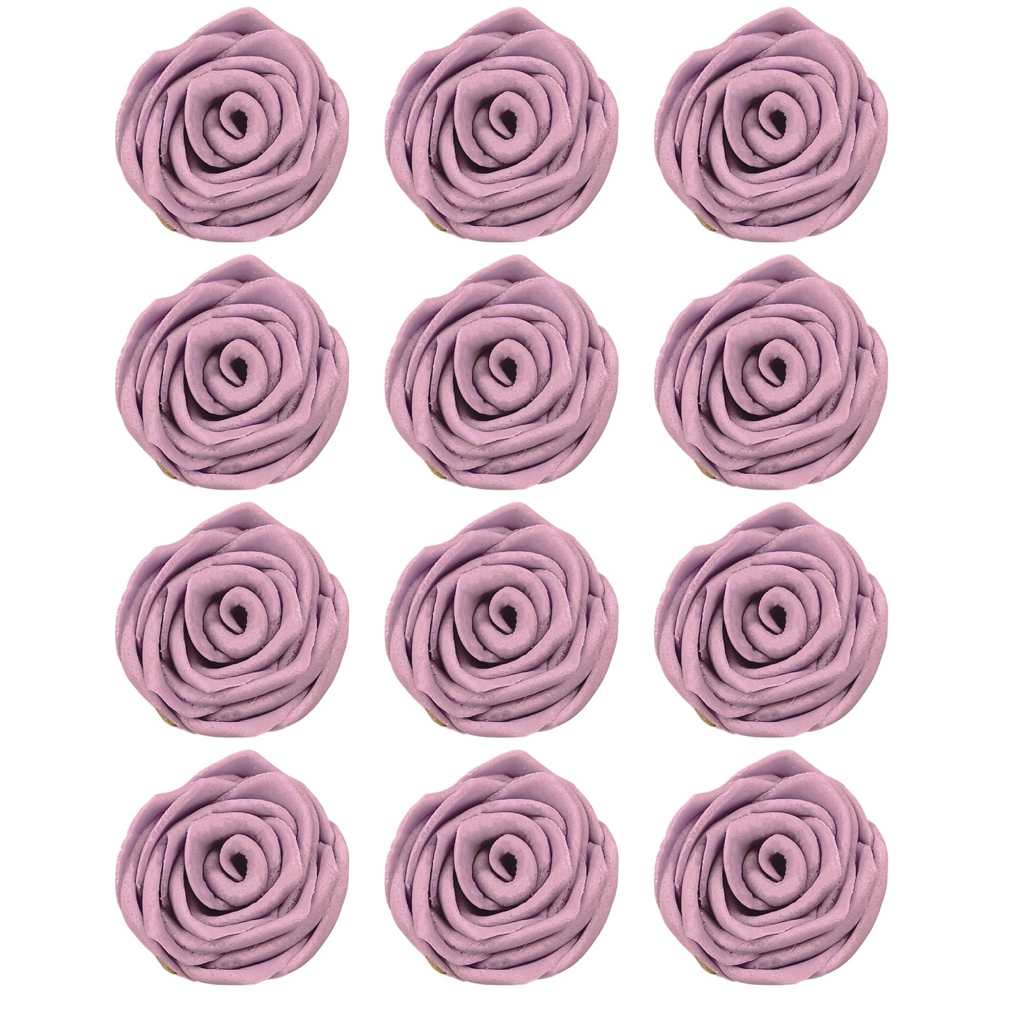 Confect Edible Lavender Rose Toppers – 12-Pack Vegan Floral Cake Decor, Nut-Free, Soy-Free, Dairy-Free