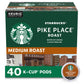 Starbucks Medium Roast K-Cup Coffee Pods, Pike Place, 40 Count, Compatible with Keurig Brewers
