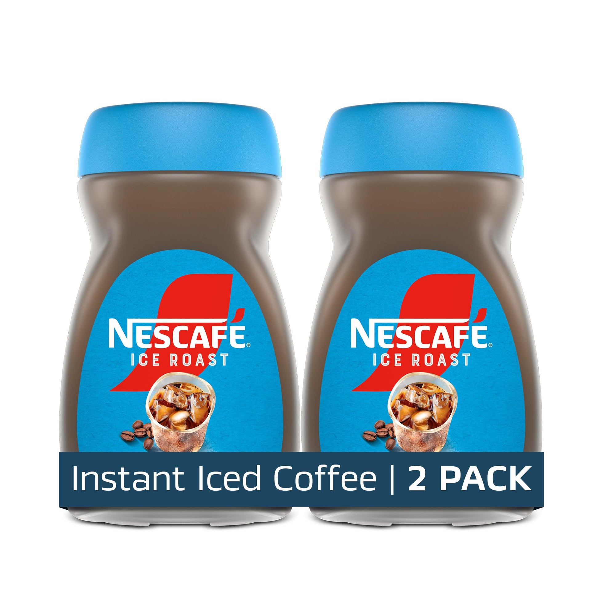 NESCAF   Ice Roast, Instant Iced Coffee, 2 Jars (6 Oz Each)