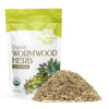 Halo Naturals Organic Wormwood Herb Cut & Sifted, 4 Ounces (Artemisia Absinthium) USDA Certified Wormwood Tea | Non-GMO | Vegan|