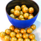 Gold Gumballs - 2 lbs of 1 Tutti Frutti Gumballs in Resealable Bag to Ensure Freshness. Perfect for Color Themed Parties or Cand