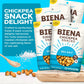 BIENA Chickpea Snacks - Crunchy Roasted Chickpeas - High Fiber Vegan Protein - 4-Pack, 5 Ounce Bags - Sea Salt