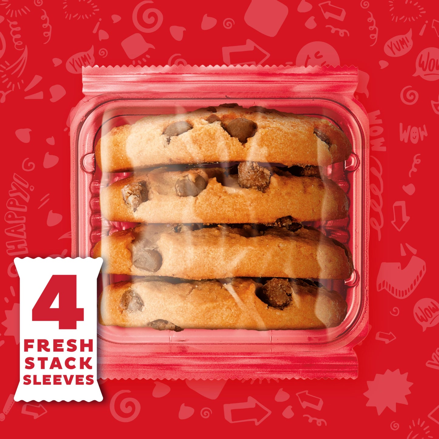 Chips Ahoy! Fresh Stacks Chewy Chocolate Chip Cookies, Bulk Travel Snacks, 6 Boxes (24 Multi Snack Packs)