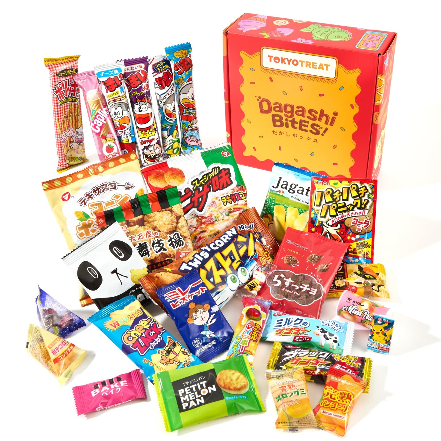 TokyoTreat Japanese Snacks, Sweets & Candy 30 Piece Dagashi Gift Set Box