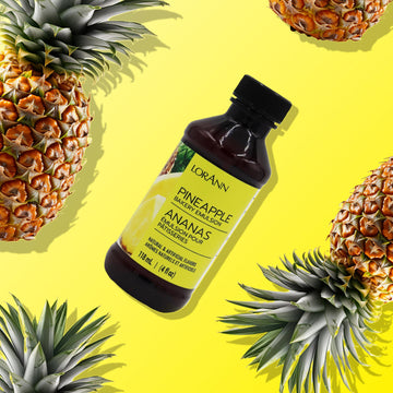 Lorann Pineapple Bakery Emulsion, 4 Oz - Intense Pineapple Flavor Extract For Baking, Cookies, Frosting, Ice Cream, Pineapple Pi
