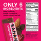 Bahamii Snack Bars, Healthy Vegan Snacks, Gluten Free, 12 Pack, Made with Dates & Nuts, No Added Sugar, Good Source of Fiber