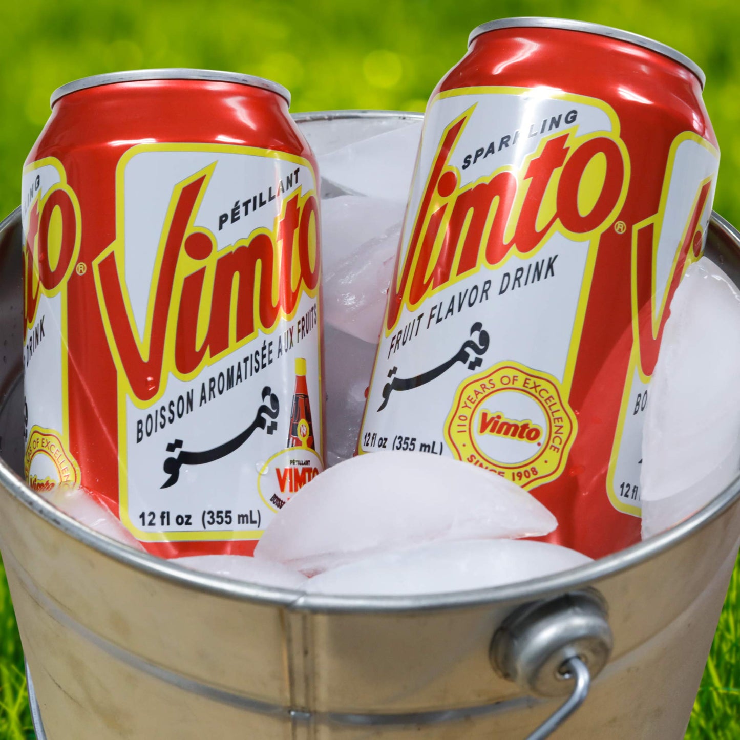 Vimto Sparkling Fruit Flavored Drink, Flavored With Natural Extracts Of Blackcherry, Rasberry Juice And Herbs, 12 Fl Oz. Can Pack Of 24