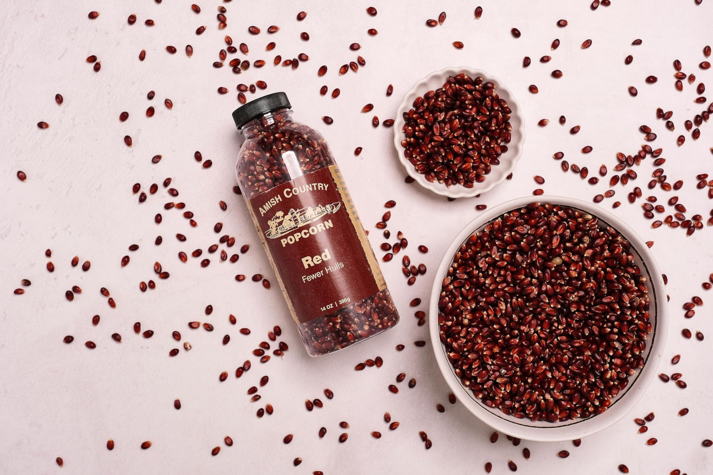 Amish Country Popcorn | 14 Oz Bottle | Red Popcorn Kernels | Old Fashioned, Non-Gmo And Gluten Free (14 Oz Bottle)
