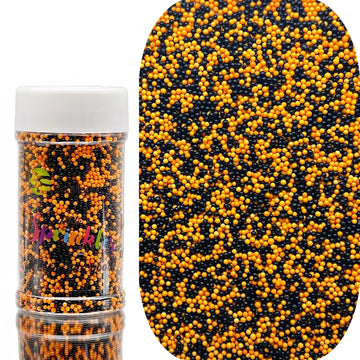 Se Si&Moos Orange And Black Nonpareils Sprinkles Orange And Black Sprinkles For Cupcakes Halloween Cake Decorations Christmas Co