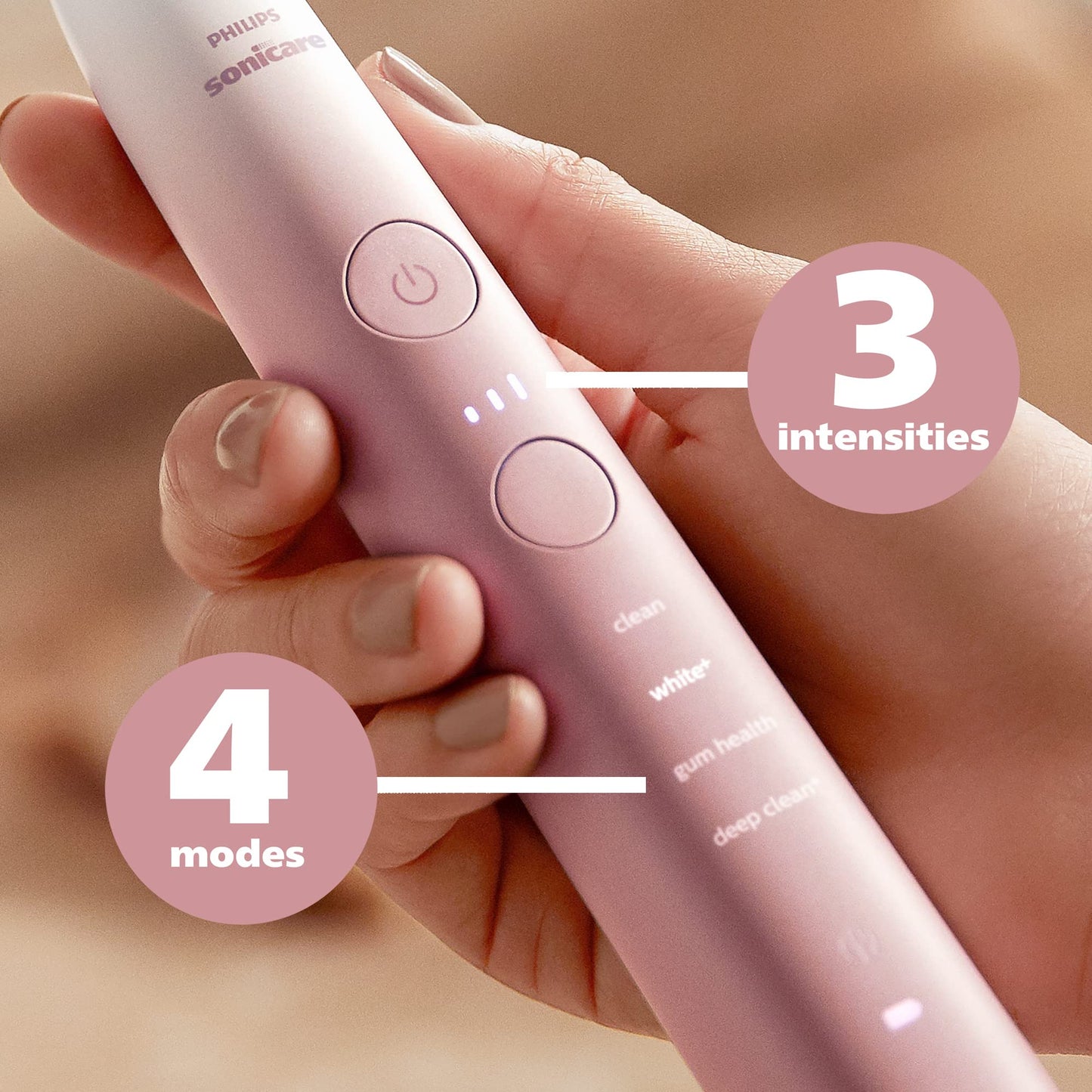 Philips Sonicare 9000 Special Edition Rechargeable Toothbrush, Pink/White, Hx9911/90