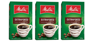 Melitta Extra Strong Roasted Coffee - 17.6 Oz | Café Extra-Forte Melitta - 500G - (Pack Of 03)