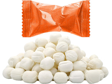 Fruidles Orange Buttermints, Fat-Free Mint Candies, Individually Wrapped, 55 Count