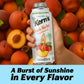 Kerns Peach Nectar Lata Botella - Made with Fresh Fruit Puree & Peach Juice Concentrate for Fruit Smoothie Mix  Cocktail Mixers & Kids Beverages - 15.5oz  12 Pack Resealable Juice Bottles