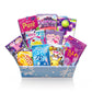 Japanese Gummy Candy Assortment Gift Box, 10 Pieces, Variety Pack With Fettuccine, Pure, Kororo, And Character Gummies